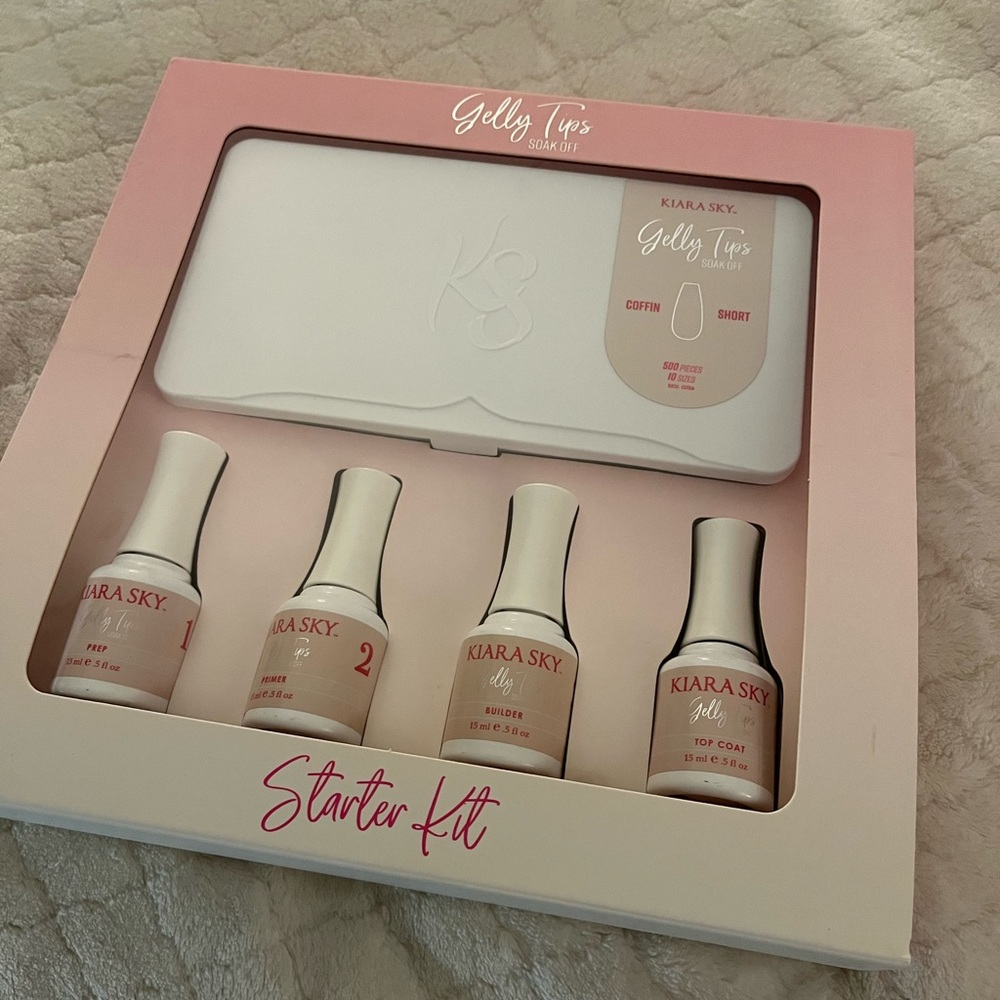 Kiara Sky GELLY TIPS STARTER KIT - COFFIN SHORT